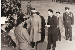 General MacArthur leaving Japan