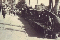 Ginza Street - sidewalk merchants. 1947.